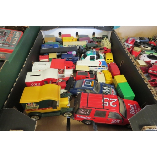 1409 - Two boxes of unboxed die-cast vehicles including Corgi, Solido, Gearbox, etc