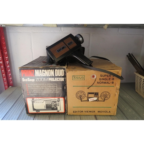 1192 - A group of three video related items including a Chihan Classic camera, a Print Maguon Duo projector... 