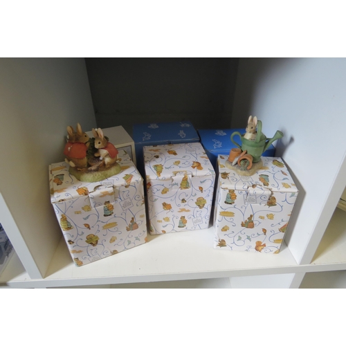 1248 - Eight Frederick Warne & Co Beatrix Potter resin figures, boxed