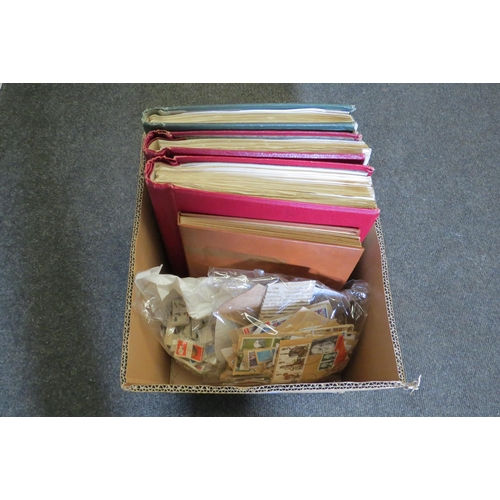 1262 - A box containing assorted GB stamps in albums, loose and on paper