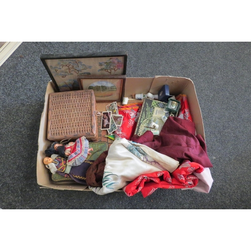 1383 - A box containing mostly sewing and textile related items