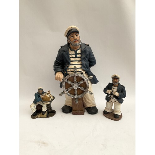 8072 - A collection of resin figures of nautical characters      (E) £10-15    BYGONES