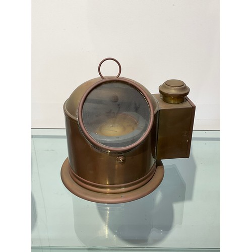 8033 - A Sestrel B4/36303/L/70 binnacle compass, brass cased