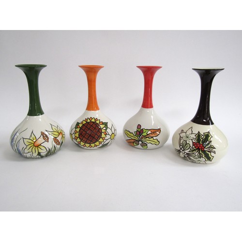 7003 - A set of four Lorna Bailey 'Four Seasons' vases, limited editions No.100/250, marks to bases, 20cm h... 