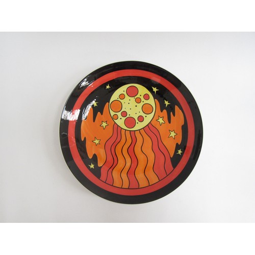 7004 - A Lorna Bailey 'Meteorite' charger, limited edition No 46/100, marks to base, 36cm diameter