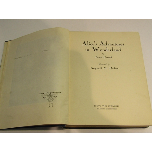 4040 - Alice in Wonderland hardback book, Hodder & Stoughton For Boots Pure Drug Co. Ltd., Nottingham