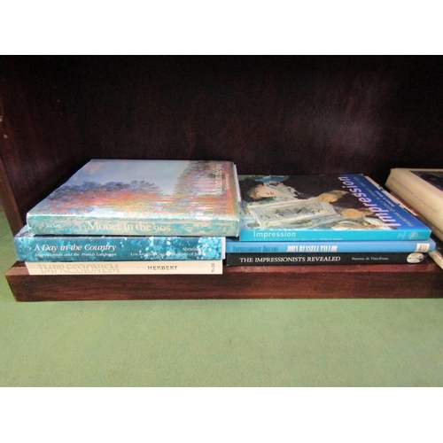 4045 - Nine various volumes on Impressionism and post Impressionism, including Monet, Renoir, Degas, Manet,... 