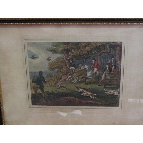 4064 - Published F.J. Mason 1834 two hunting prints 