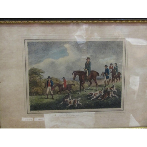 4064 - Published F.J. Mason 1834 two hunting prints 