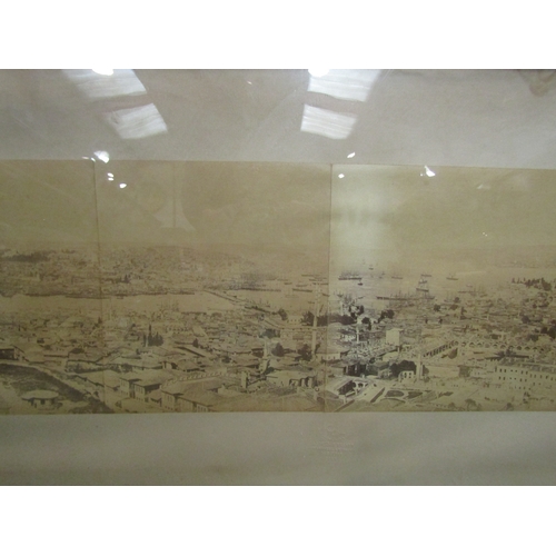 4306 - Abdullah frères, a large panoramic albumen print photograph of Constantinople from Beyazit tower, c.... 