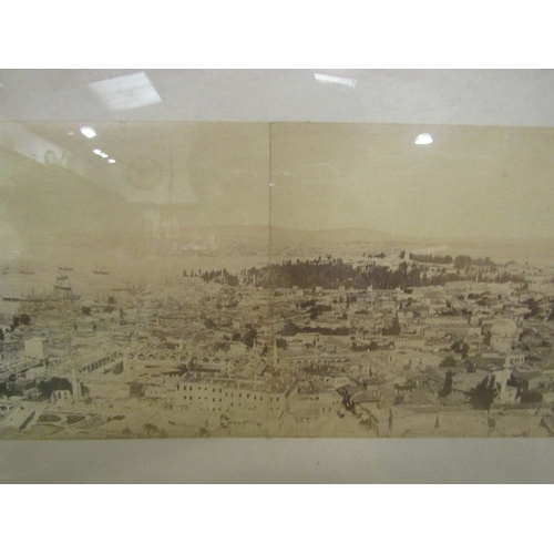 4306 - Abdullah frères, a large panoramic albumen print photograph of Constantinople from Beyazit tower, c.... 