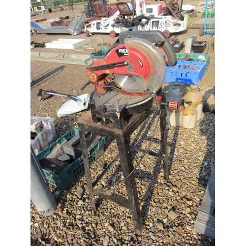 3372 - A Rexon mitre saw on stand.  DTI Failure: Please see information pages