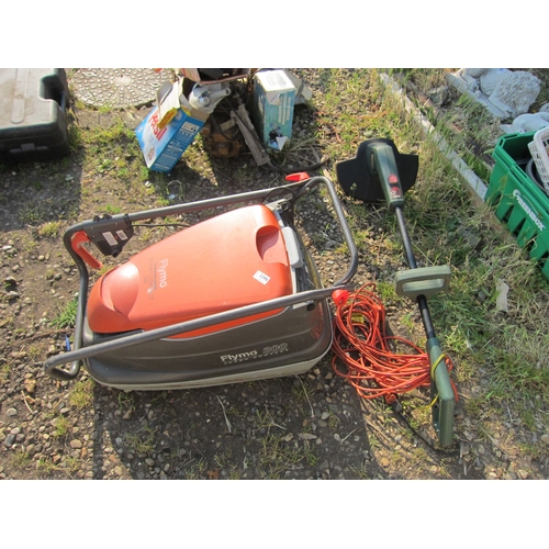 3396 - A Flymo lawn mower and a Black & Decker strimmer.  DTI Failure: Please see information pages