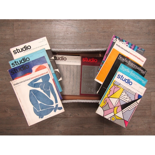 7600 - A collection of 1960's 'Studio International' magazines