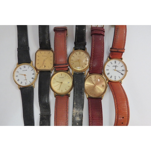 4350 - A selection of gents watches including Certina, Zenith Pulsar and Michel Herbelin