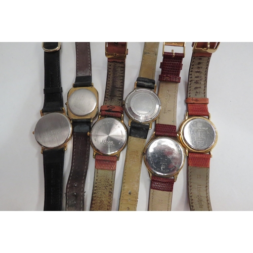 4350 - A selection of gents watches including Certina, Zenith Pulsar and Michel Herbelin