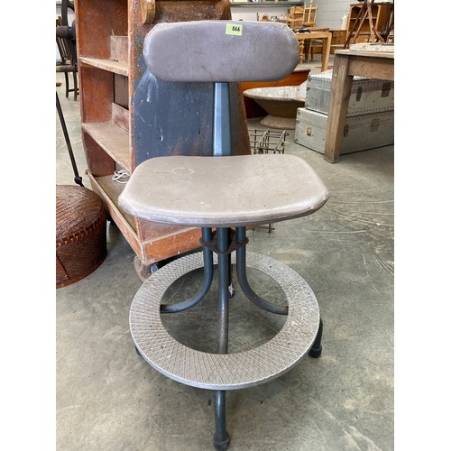 2043 - An ex MOD machinists stool