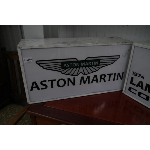 2311 - An Aston Martin advertising sign