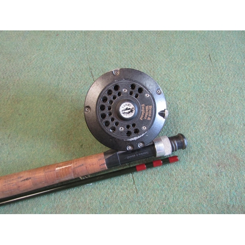 4247 - A Bruce & Walker 7-9 fly fishing rod with reel