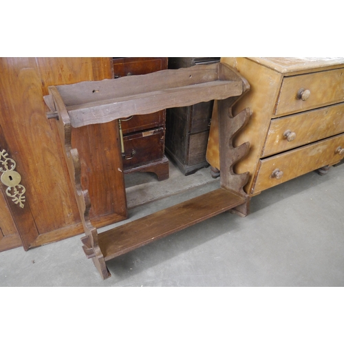 2104 - A pair of 19th Century walnut wardrobe doors   (E) £20-30