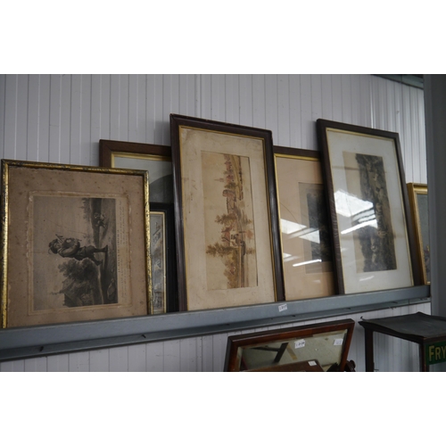 2117 - A quantity of Victorian pictures and prints