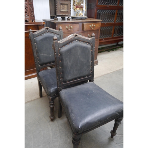 2181 - Four late Edwardian Queen Anne style dining chairs