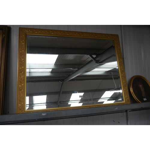 2238 - An ornate gilt framed mirror 106cm x 97cm   (R) £40