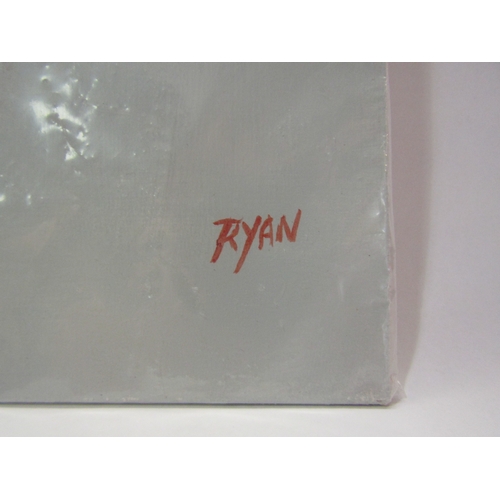 4277 - RYAN: An acrylic on board of hare, signed lower right, 41cm x 21cm