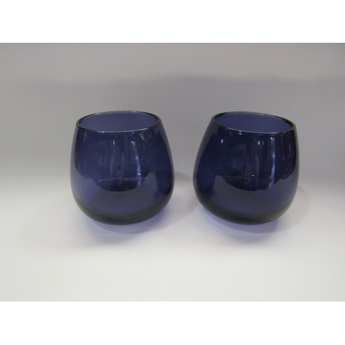 4283 - A pair of amethyst glass bowls/vases, 12.5cm tall     (R) £20