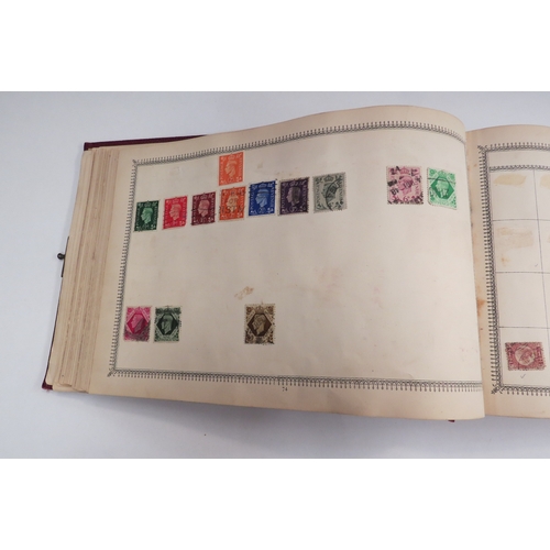 4436 - A Victorian stamp album containing World stamps including Holland, U.S.A, France, Germany etc. (100'... 