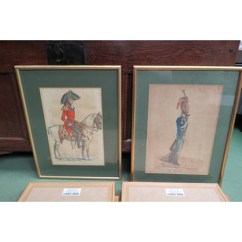 4447 - Eight various prints including military and scholar examples, gilt framed and glazed