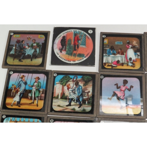 4451 - A set of twenty three magic lantern slides 