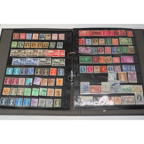 4457 - A stamp album containing World stamps, British and Colonial examples and others including a quantity... 