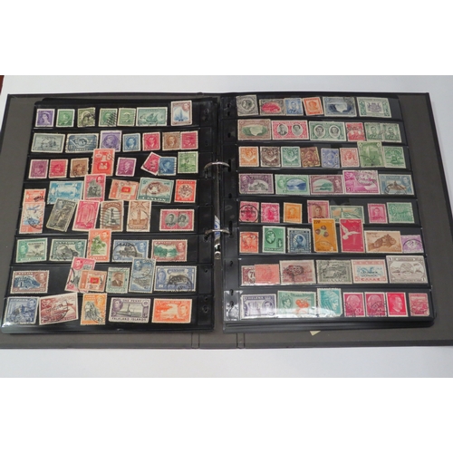 4457 - A stamp album containing World stamps, British and Colonial examples and others including a quantity... 