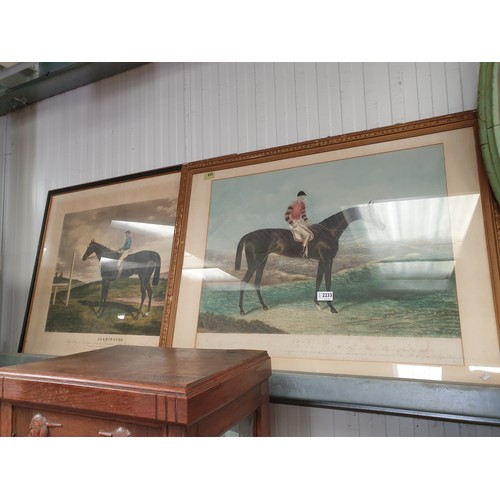 2233 - Two 19th Century horse racing prints