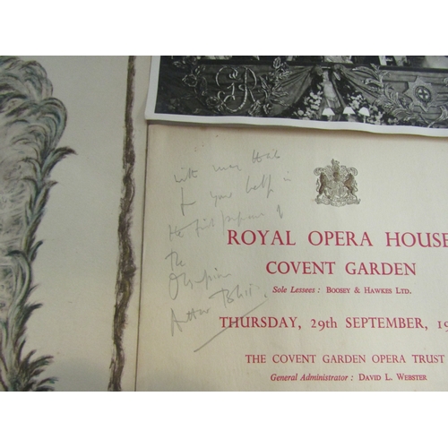 4178 - A quantity of ephemera relating to The Royal Opera House, London, including a 1950 Gala Performance ... 