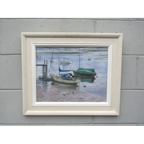 7530 - GEOFF HARMER (Contemporary Essex Artist): A framed oil on board, 