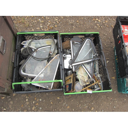 3414 - Two boxes of mixed car spares