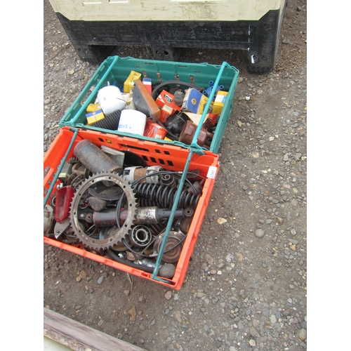 3427 - Two boxes of mixed car spares including filters