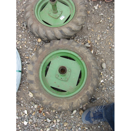 3436 - Two implement wheels with tyres