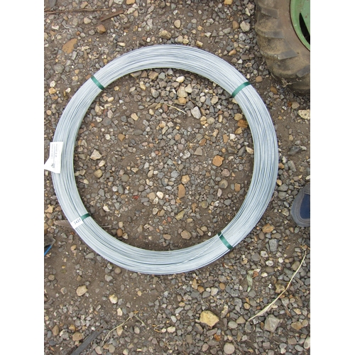 3437 - A coil of unused retaining wire (approx. 650m)          (E) £8-12