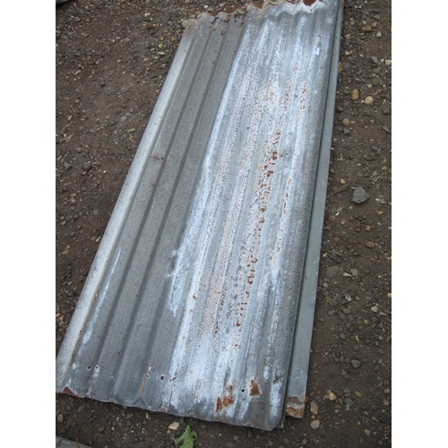 3488 - Eight corrugated roofing sheets, 6' x 2' approx.