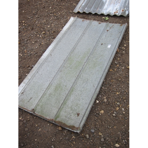 3489 - Four galvanised roofing sheets, 4' x 2' approx.          (E) £6-12