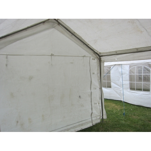 3538 - A marquee with side panels, approx. 25' x 13'