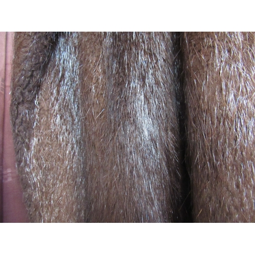 1037 - A mid-20th Century otter fur coat