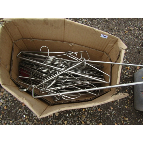 3462 - A box commercial metal clothes hangers