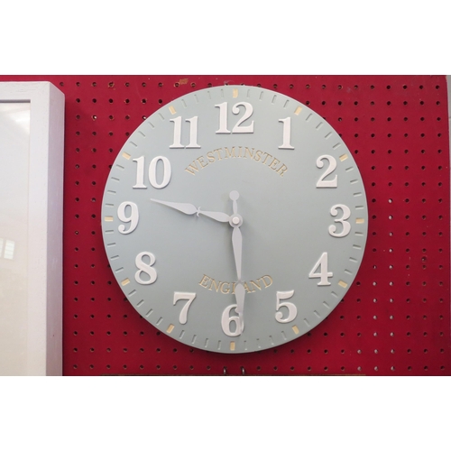 1045 - A Westminster Greystone wall clock, 29cm diameter    (R) £10