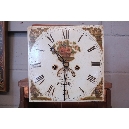 1083 - A George III John Carr of Swaffham long case clock, housed within a country oak case. With key, wind... 