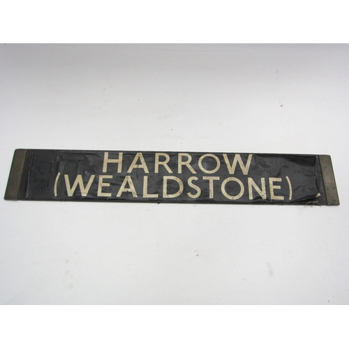 8230 - A destination board section - Harrow (Wealdstone) and Watford (LMR) on the reverse, 62cm long