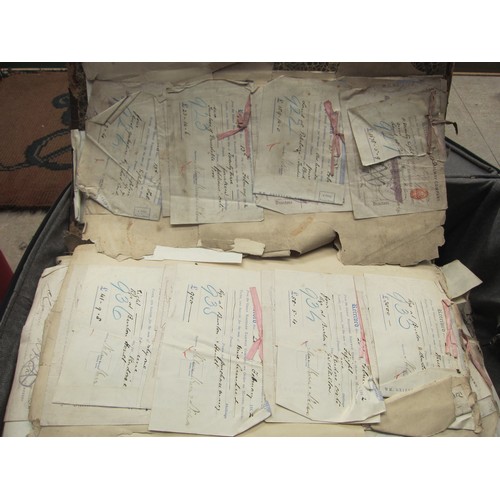 8250 - A suitcase containing a large quantity of mostly GNR Capital Vouchers and ephemera, telegrams etc